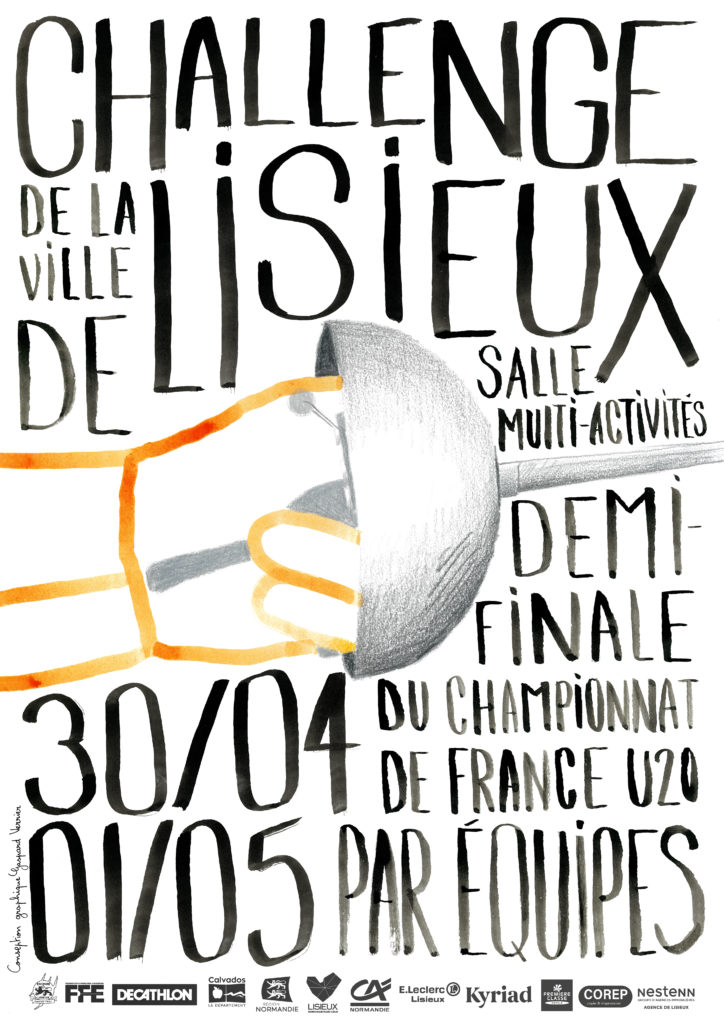 affiche Challenge de La ville de Lisieux Gaspard Verrier