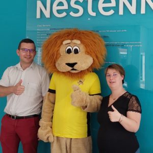 Damien et Sonia Hamelet de Nestenn Lisieux soutiennent les léopards d'Escrime Lisieux