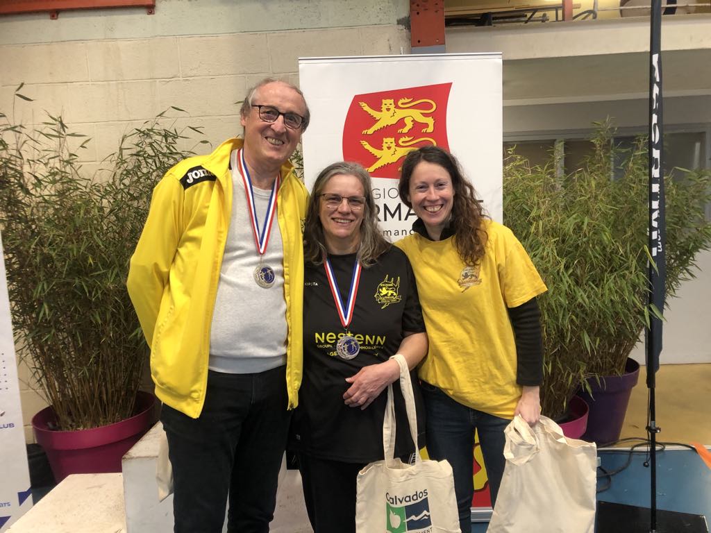 Serge Genu, Françoise Marques, Mathilde Hennard médaillés au championnat de Normandie individuel